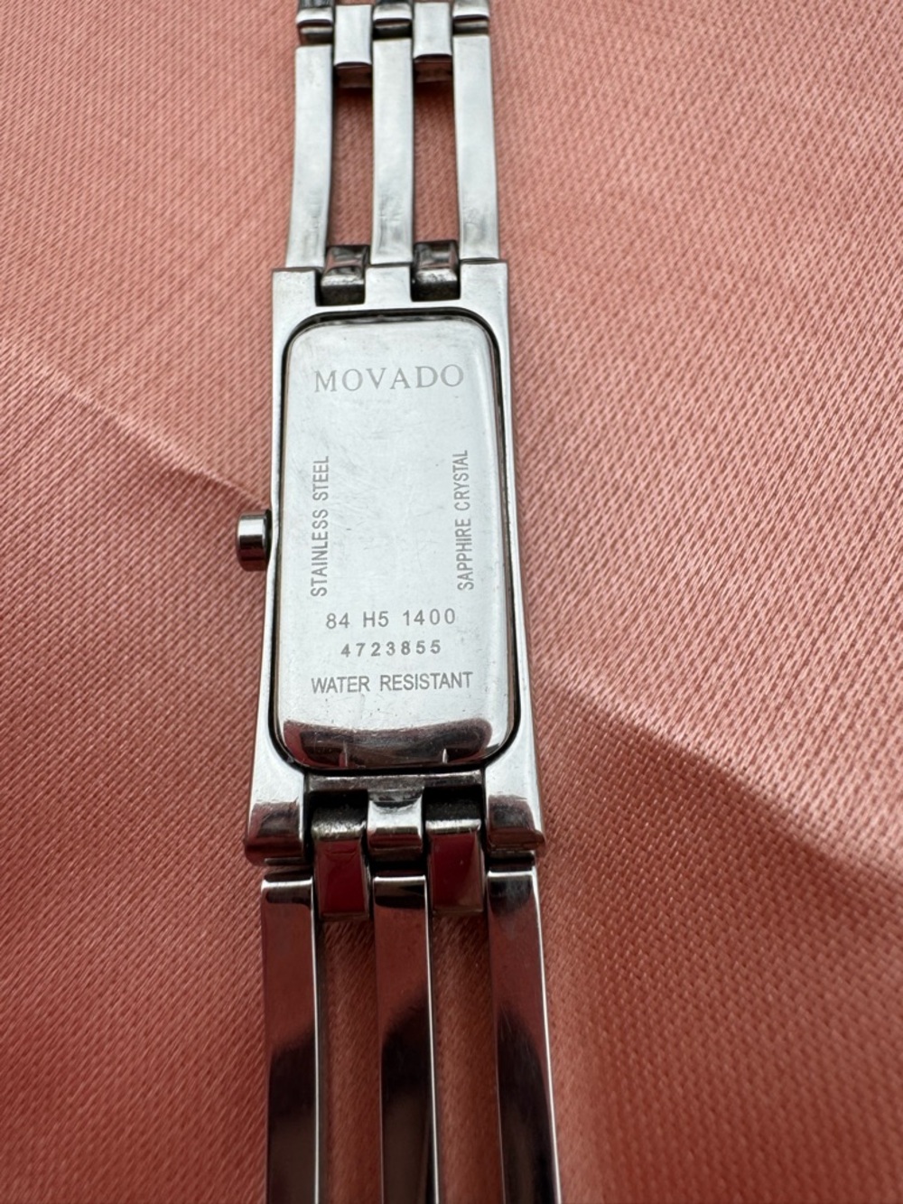 Movado Silver Esperanza Bracelet Watch with White Mother-of-Pearl Dial - Picture 5 of 10
